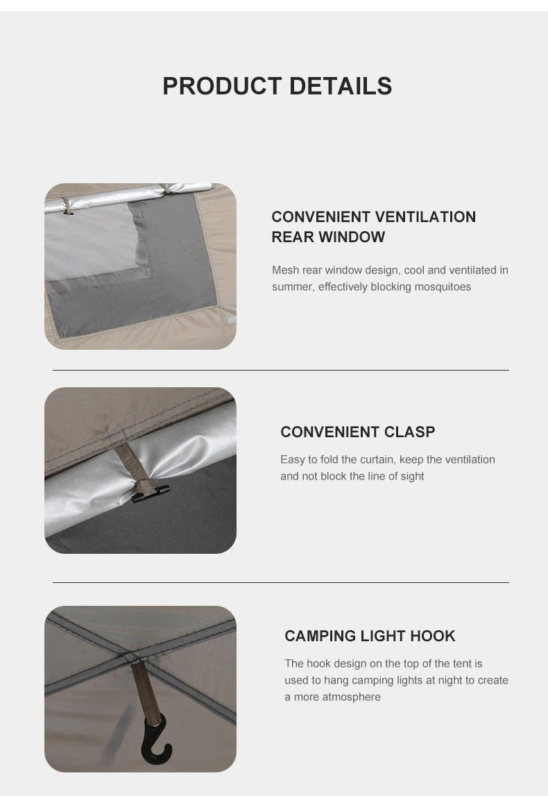 Cheap Goat Tents Golden Camel 2 3 Persons Camping Tents Outdoor Portable Folding Automatic Tent Travel Rainproof Camping Equipment Beach Canopy   